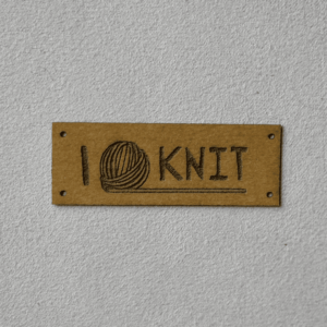 étiquette i knit wash paper