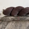laine à chaussettes mérinos et nylon brun foncé